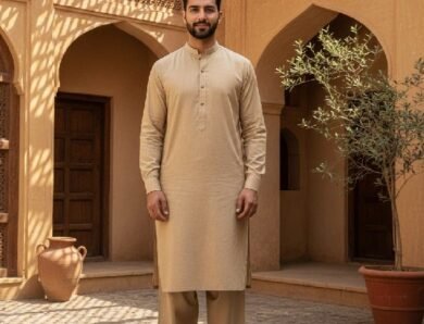 Qamis pakistanais beige : allier élégance et confort à prix abordable
