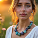 Crystal healing necklace : sublimer votre décolleté avec la beauté brute des pierres