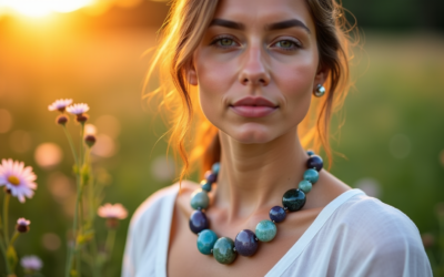 Crystal healing necklace : sublimer votre décolleté avec la beauté brute des pierres