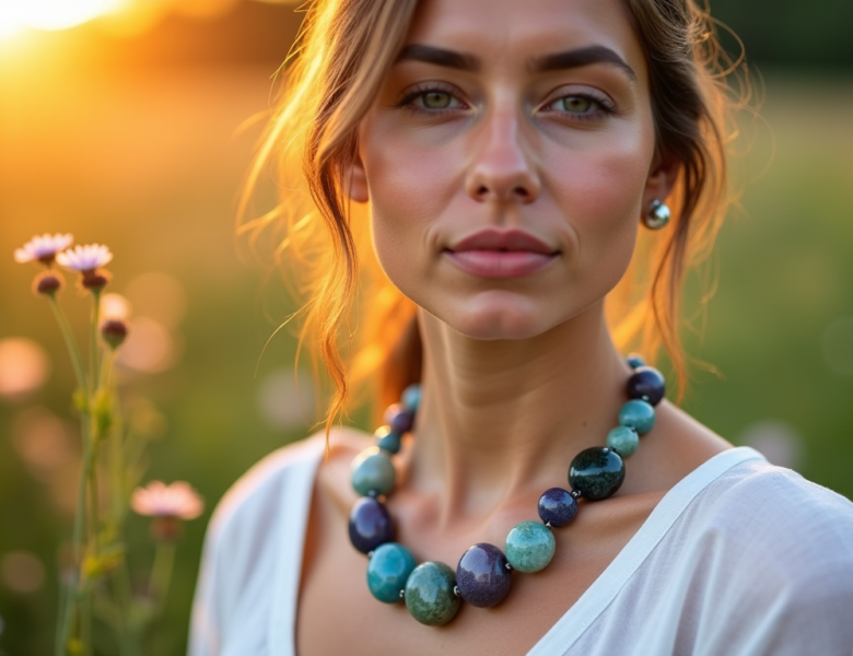 Crystal healing necklace : sublimer votre décolleté avec la beauté brute des pierres