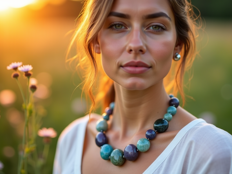 Crystal healing necklace : sublimer votre décolleté avec la beauté brute des pierres